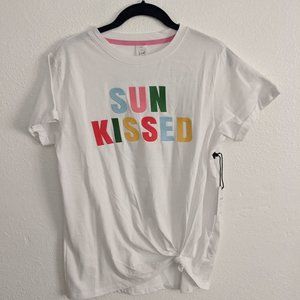 Bare Your Soul Sun Kissed White T-Shirt Shirt Top